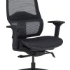 Euro Style Bruno Black High Back Office Chair