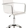 Euro Style Chloe Clear Office Chair w/ Armrests