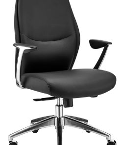 Euro Style Crosby Black Low Back Office Chair