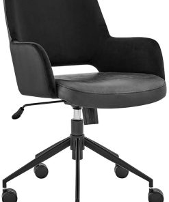 Euro Style Desi Black Tilt Office Chair