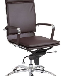 Euro Style Gunar Brown Pro High Back Office Chair