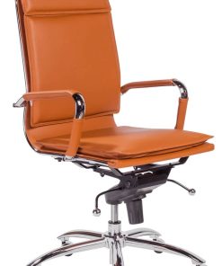 Euro Style Gunar Cognac Pro High Back Office Chair
