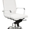 Euro Style Gunar White Pro High Back Office Chair