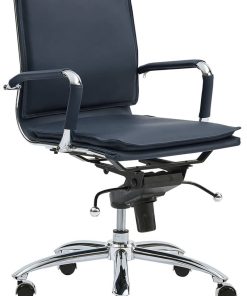 Euro Style Gunar Blue Pro Low Back Office Chair