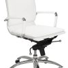 Euro Style Gunar White Pro Low Back Office Chair