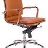 Euro Style Gunar Cognac Pro Low Back Office Chair