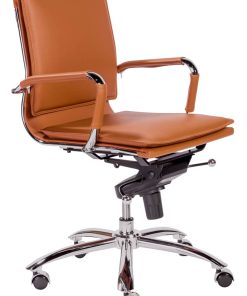 Euro Style Gunar Cognac Pro Low Back Office Chair