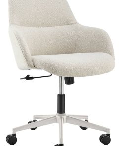 Euro Style Mia Ivory Office Chair