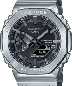 G-Shock Full Metal 2100 Series Silver Stainless Steel Watch, 44.4mm