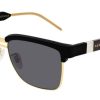 Gucci GG0603S Clubmaster Sunglasses, Black Frames, 56mm