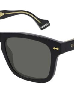 Gucci GG0735S Polarized Sunglasses, Black Frames, 53mm