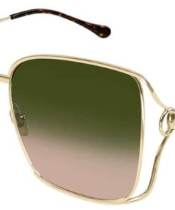 Gucci GG1020S Oversized Square Sunglasses w/ Green Gradient Lenses, 61mm