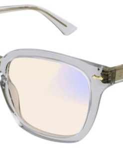 Gucci GG0184S Rectangle Grey Sunglasses w/ Photocromatic Lenses, 50mm