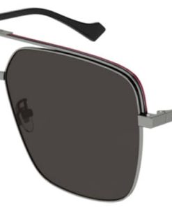 Gucci GG1099SA Pilot Sunglasses w/ Ruthenium Frames, 61mm