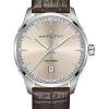 Hamilton Jazzmaster Automatic Beige Dial Brown Leather Watch, 40mm
