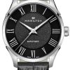 Hamilton Jazzmaster Auto Black Dial & Leather Strap Watch, 40mm