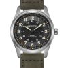 Hamilton Khaki Field Titanium Auto Black Dial Leather Strap Watch, 38mm