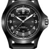Hamilton Khaki Field King Automatic Black Dial & Leather Strap Watch, 40mm