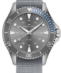 Hamilton Khaki Navy Scuba Quartz Grey Dial & Strap Watch, 37mm