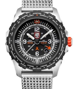 Luminox Bear Grylls Survival AIR Series 3762 Stainless Steel Mesh Watch, 45mm