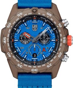 Luminox Bear Grylls #TIDE Survival ECO Master Sustainable Outdoor Chronograph Blue Dial & Strap Watch, 45mm