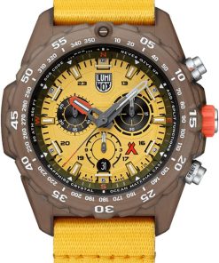 Luminox Bear Grylls #TIDE Survival ECO Master Sustainable Outdoor Chronograph Yellow Dial & Strap Watch, 45mm