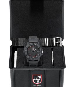 Luminox Limited Edition Master Carbon SEAL 3801 Tactical Dive Black Dial, Two-Strap Watch, 46mm