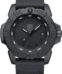 Luminox Navy SEAL Steel Black Dial & Rubber Strap Diver Watch, 45mm
