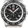 Luminox Pacific Diver Chronograph Black Dial White Rubber Strap Diver Watch, 44mm