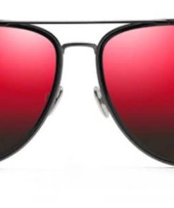 Maui Jim Fair Winds Polarized Aviator Sunglasses, Dark Gunmetal Frames, 58mm