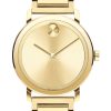 Movado BOLD Evolution Yellow Gold-Tone Sunray Dial & Ion-Plated SS Link Bracelet Watch, 40mm