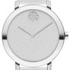 Movado BOLD Evolution Silver Glitter Dial & Link Bracelet Watch, 34mm