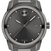 Movado BOLD Verso Gunmetal Dial & Ion-Plated SS Link Bracelet Watch, 42mm