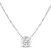 Roberto Coin 18K White Gold Diamonds By The Inch Diamond Station Necklace