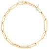 Roberto Coin 18K Yellow Gold Designer Gold 7" Paperclip Link Chain Bracelet