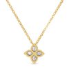 Roberto Coin 18K Yellow Gold Princess Small Pendant With Diamonds