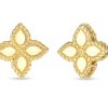Roberto Coin 18K Yellow Gold Princess Flower Small Stud Earrings