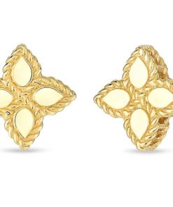 Roberto Coin 18K Yellow Gold Princess Flower Small Stud Earrings