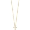 Roberto Coin 18KT Gold Baby Cross Pendant With Diamonds