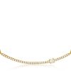 Royal Jewelry 14K Yellow Gold Diamond Necklace