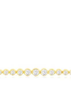 Royal Jewelry 14K Yellow Gold Diamond Necklace