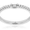 Royal Jewelry 14K White Gold Diamond Wedding Band