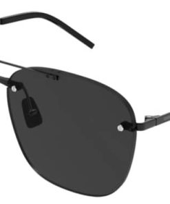 Saint Laurent Classic SL 309 Rimless Sunglasses Black Lenses, 58mm