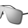 Saint Laurent SL 364 MASK Mask Sunglasses, Silver Lenses, 99mm
