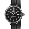 Shinola The Birdy Quartz Black/Bourbon Leather Strap 38mm Watch