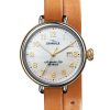 Shinola The Birdy Quartz Bourbon/Crimson Leather Strap 38mm Watch