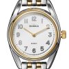 Shinola The Derby White Dial Two-Tone Stainless Steel Watch, 30mm