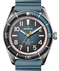 Shinola The Duck Matte Dial Slate Green Rubber Watch, 42mm