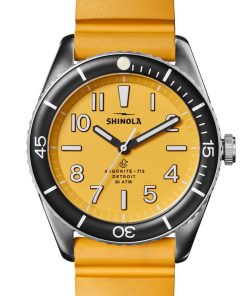 Shinola The Duck Canary Yellow 42mm Mens Watch