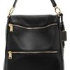 TUMI Voyageur Black Leather Liv Backpack/Tote